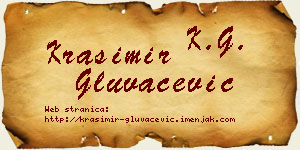 Krasimir Gluvačević vizit kartica